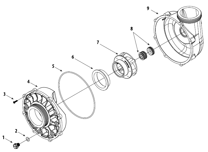 SPA PUMPS : SPA PUMP PARTS : VIPER - Waterway Parts Pool Supplies